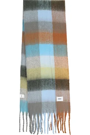 BONSAI Check-pattern scarf