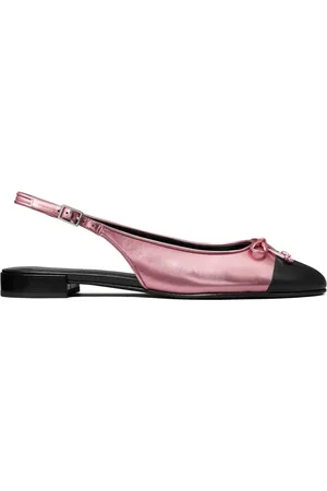 Tory Burch Cap-toe slingback ballet flats