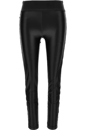 VERSACE Faux-leather leggings
