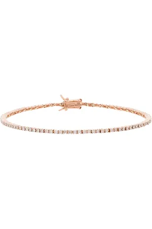 Mateo 14kt rose gold diamond tennis bracelet