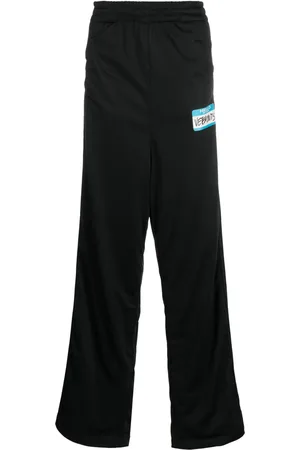 Vetements Logo-print wide-leg trousers