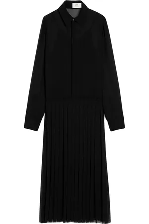 Ami Pleated maxi dress