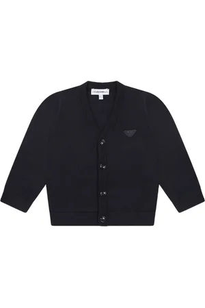 Emporio Armani Logo-appliqué cardigan