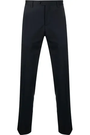 LARDINI Tailored stretch-wool trousers