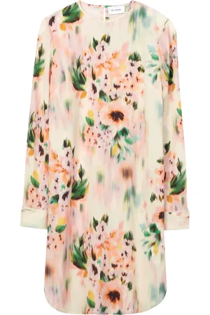 ST. JOHN Floral-print mini dress