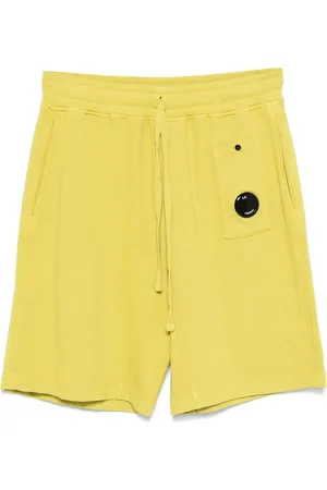C.P. Company Lens-detail fleece cargo shorts
