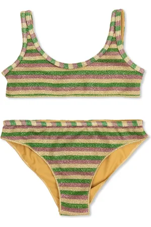 Oseree Striped bikini set