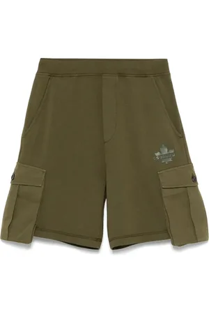 Dsquared2 Rubberised-logo shorts