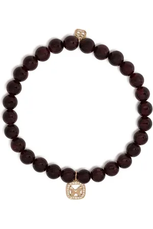 Sydney Evan 14kt yellow gold ruby beaded bracelet