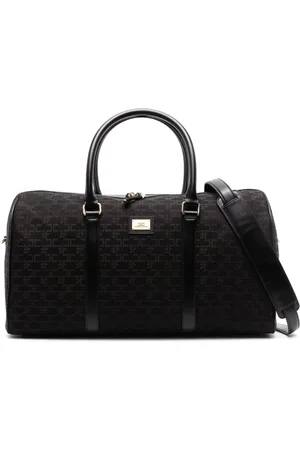 Elisabetta Franchi Logo-plaque monogram-jacquard luggage bag