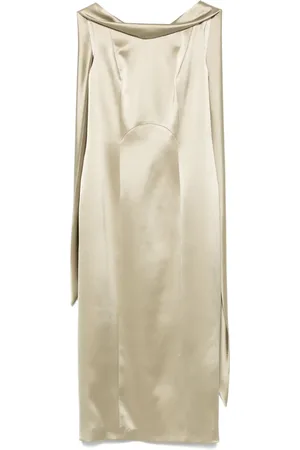 FELY CAMPO Sash-detail midi dress