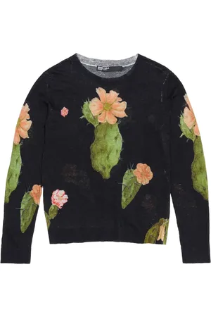 Bimba y Lola Cactus-print linen jumper