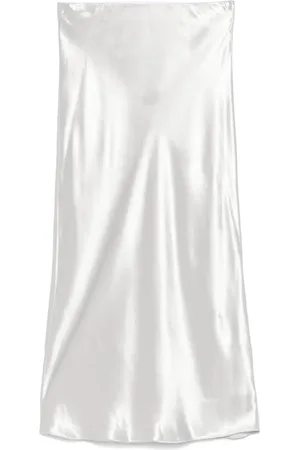 Patrizia Pepe Satined midi skirt