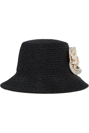 Karl Lagerfeld Floral-appliqué bucket hat