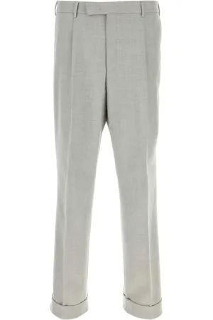 PT Torino Mélange-effect trousers