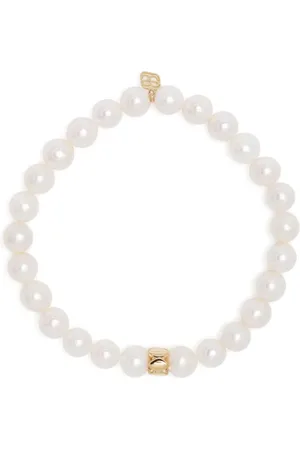 Sydney Evan 14kt yellow gold Marquise Rondelle pearl bracelet