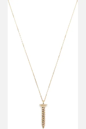Mateo 14kt yellow gold screw pendant necklace