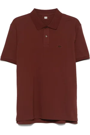 C.P. Company Logo-patch polo shirt