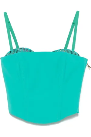 Patrizia Pepe Rhinestone-embellished crop top