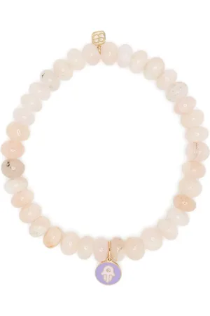 Sydney Evan 14kt yellow gold and diamond morganite bracelet