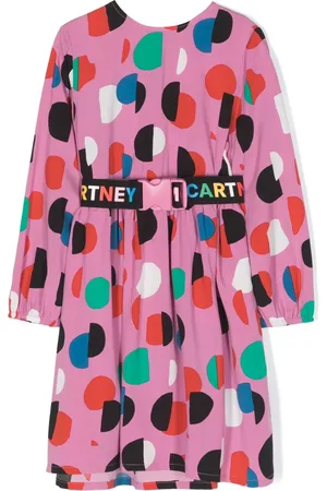 Stella McCartney Logo-embellished polka dot-print dress