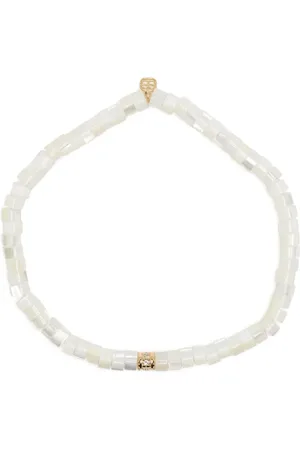 Sydney Evan 14kt yellow gold pearl and diamond bracelet