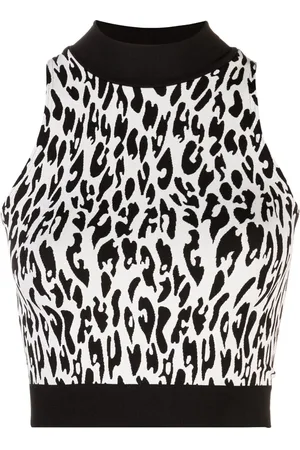 Wolford Animal print crop top