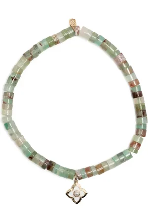 Sydney Evan 14kt yellow gold Moroccan Flower quartz bracelet