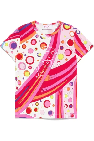 PUCCI Junior Fontane-print T-shirt