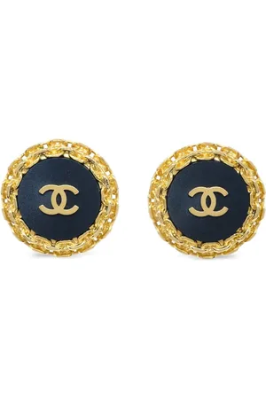 CHANEL 1990-2000s CC clip-on earrings