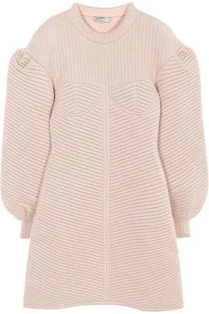 Fendi 2010s puff-sleeves mini dress