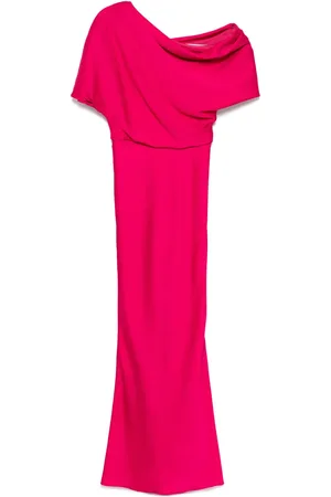 Amsale Hammered satin dress