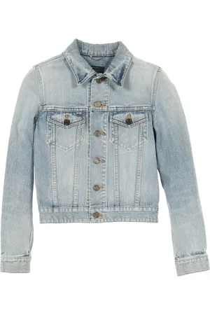 Saint Laurent 2000s embroidered denim jacket