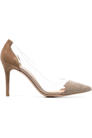 Gianvito Rossi Plexi Glitz 85mm pumps