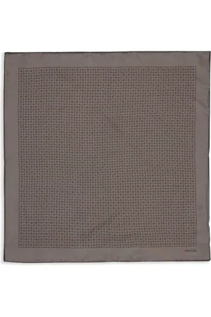 Tom Ford Geometric-print silk pocket square