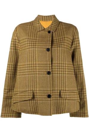 Aspesi Checked single-breasted jacket