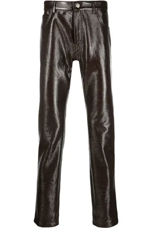 Courrèges High-shine tapered trousers