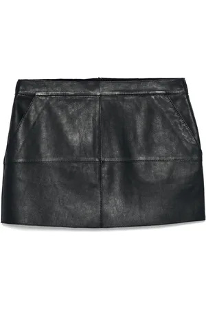 P.A.R.O.S.H. Leather mini skirt