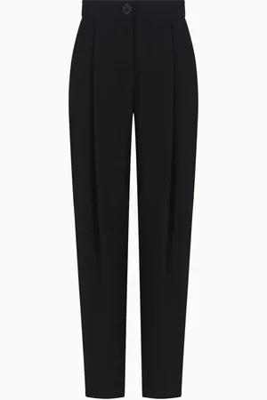 Armani Exchange Creased straight-leg trousers