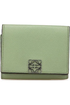 Loewe 2010-2024 Grained Calfskin Anagram Compact Flap Wallet small wallets