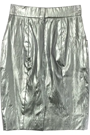 CHANEL 1986-1988 metallic skirt