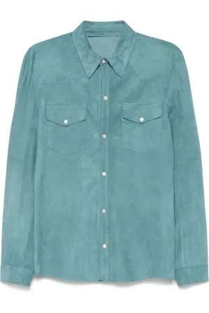 SALVATORE SANTORO Suede overshirt