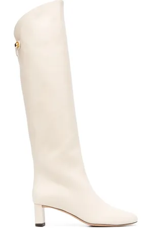 Maison Skorpios 50mm knee-high leather boots