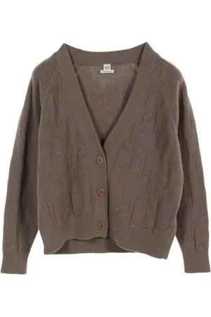 Hermès 2020s H-intarsia cardigan