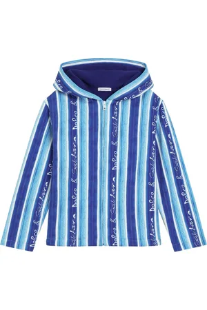 Dolce & Gabbana Striped zip-up hoodie