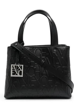 Armani Exchange Embossed logo tote bag