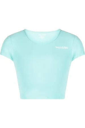 Sporty & Rich Logo-print crop top