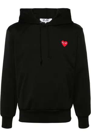 Comme des Garçons Heart-print pullover hoodie