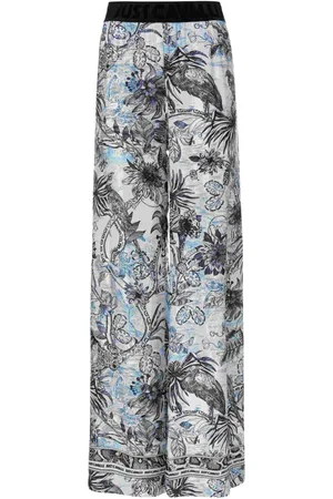 Roberto Cavalli Floral-print trousers