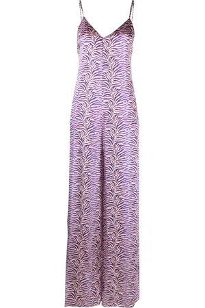 FORTE FORTE Zebra-print satin jumpsuit